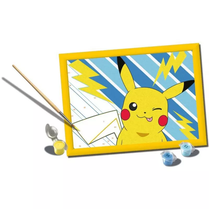 Malset Ravensburger CreArt — Frecher Pikachu (model 25557) schilderen op nummer set