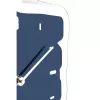NeXtime wandklok 3072bl Thumbs up, 40,5x41,5 cm, wand, blauw/zilver