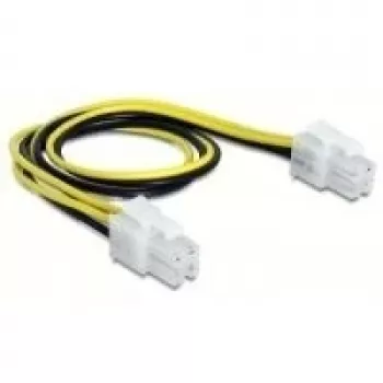 Stroomkabel DeLOCK 65604 zwart geel 0,3 m