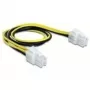 Stroomkabel DeLOCK 65604 zwart geel 0,3 m