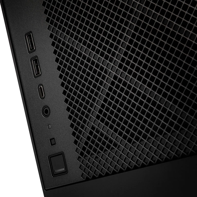 SilverStone ALTA G1M - MicroATX-tower - Micro-ATX - geen voeding (SFX12V/SFX-L12V) - zwart - USB/audio