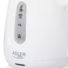 Waterkoker Adler AD 1373 – 1 L inhoud, 850 W, wit, 360°-basis, polypropyleen