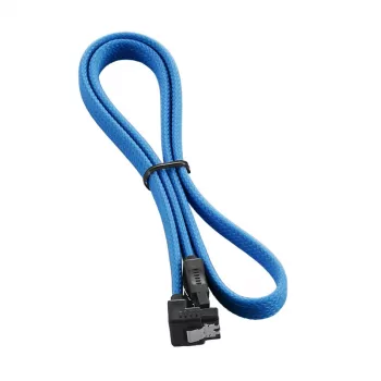 CableMod ModMesh - SATA-kabel - Serial ATA 150/300/600 - SATA (W) haaks naar SATA (W) - 60cm - lichtblauw (CM-CAB-RSAT-N60KLB-R)