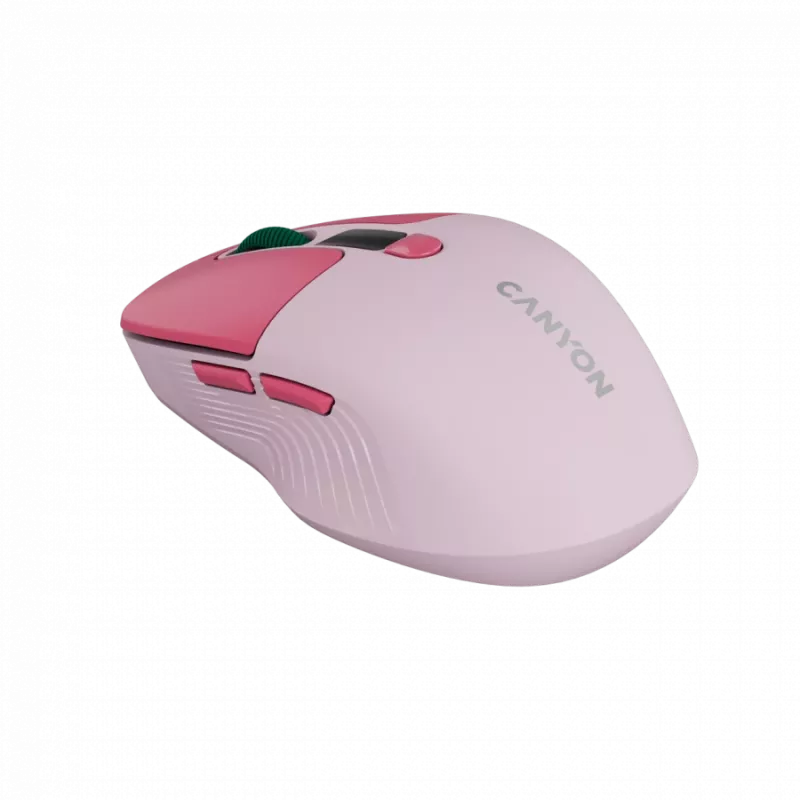 Canyon MW-26 - 2in1 draadloze optische muis Bluetooth / 2,4 GHz - stil - roze