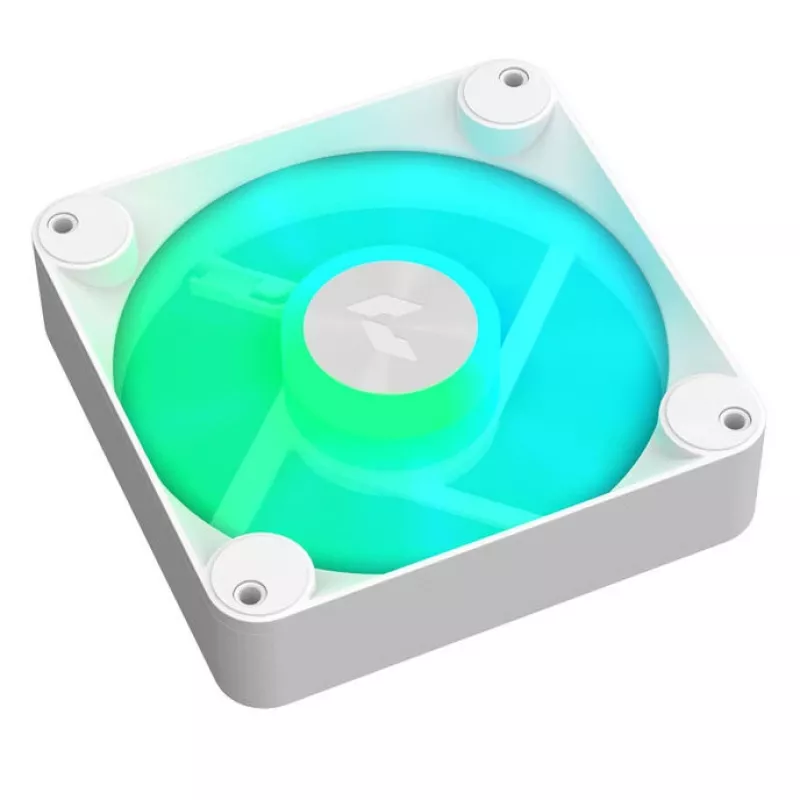 Ventilator APNX FP1-Q 120 PWM ARGB-WT 120 mm, PWM-regeling, ARGB-verlichting, wit frame