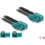 DeLOCK kabel HDMTD Z single + powerpin-bus naar HDMTD Z single + powerpin-bus 1 m