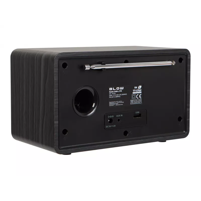 BLOW keukenradio RK5 FM/DAB+ met Bluetooth, zwart