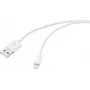 Renkforce USB-kabel USB 2.0 USB-A-stekker, Apple Lightning-stekker 1,00 m wit RF-6857548 (RF-6857548)