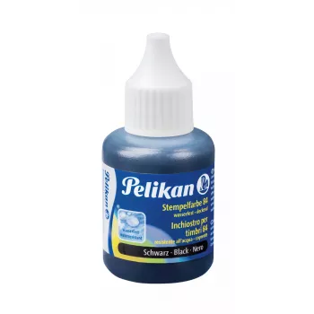 Pelikan stempelinkt 84, watervast, zwart, 30 ml geschikt voor rubberstempels, voor textiel, leer, hout, metaal, - 1 stuk (351460)