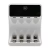 Acculader QOLTEC 50848 voor NiMH AAA (R03) en AA (R6) cellen met LCD-display