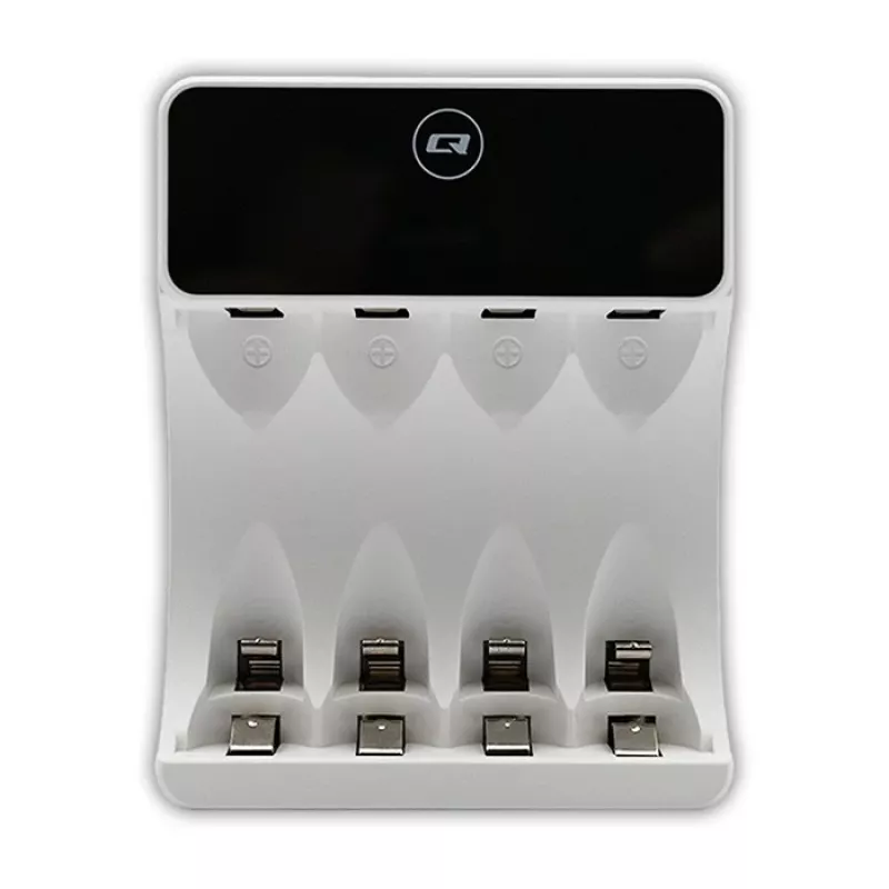 Acculader QOLTEC 50848 voor NiMH AAA (R03) en AA (R6) cellen met LCD-display