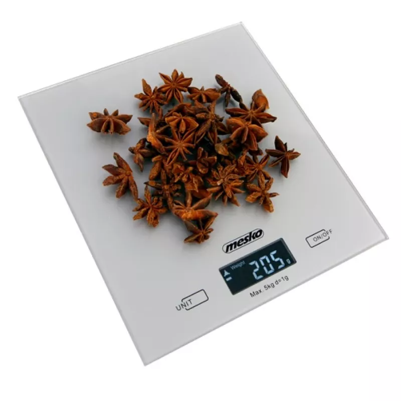 Mesko | Keukenweegschaal | MS 3145 | Maximale belasting 5 kg | Verdeling 1 g | Weergavetype lcd | Zilver