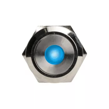 Drukknop DimasTech Vandalismustaster 22mm Silverline Dot RGB PD215, 22 mm