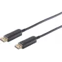 DisplayPort-kabel S/CONN 30-15505 50 m zwart