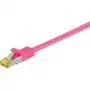 Netwerkkabel Goobay RJ-45 CAT7 3m magenta S/FTP