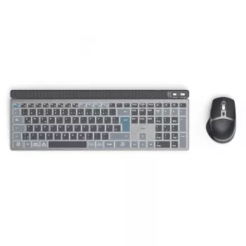 Draadloos multi-device toetsenbord- en muisset HAMA WKM-750 — zwart, draadloze connectiviteit