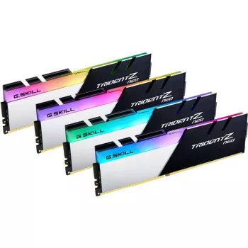 DIMM 32 GB DDR4-3600 (4x 8 GB) quad-kit, werkgeheugen F4-3600C16Q-32GTZNC, Trident Z Neo, INTEL XMP