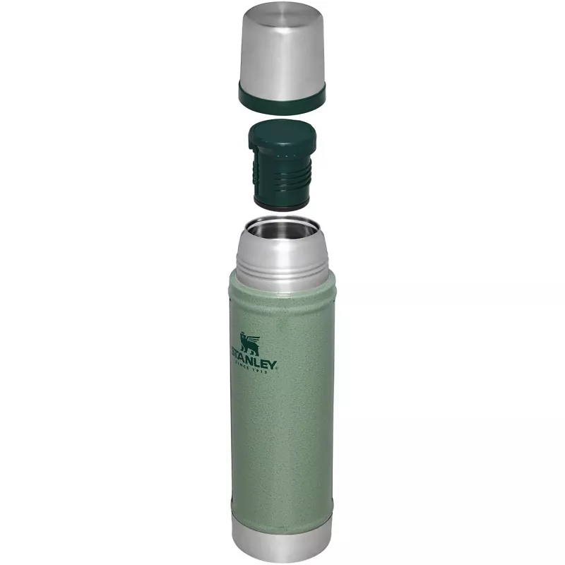 Thermos STANLEY The Legendary Classic Bottle 0,6 l groen – isolerende vacuümfles, 600 ml