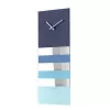 NeXtime klok 2855bl Bold Stripes, 38x19 cm, wand, blauw
