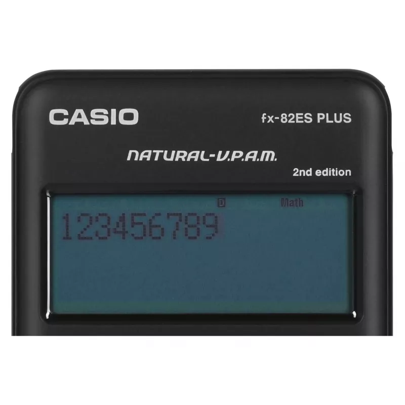Casio FX-82ES PLUS-2 wetenschappelijke zakrekenmachine, 252 functies, 77 x 162 mm, zwart