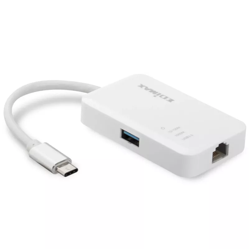 Edimax EU-4308 USB-C-hub, 3x USB 3.0 + Gigabit Ethernet