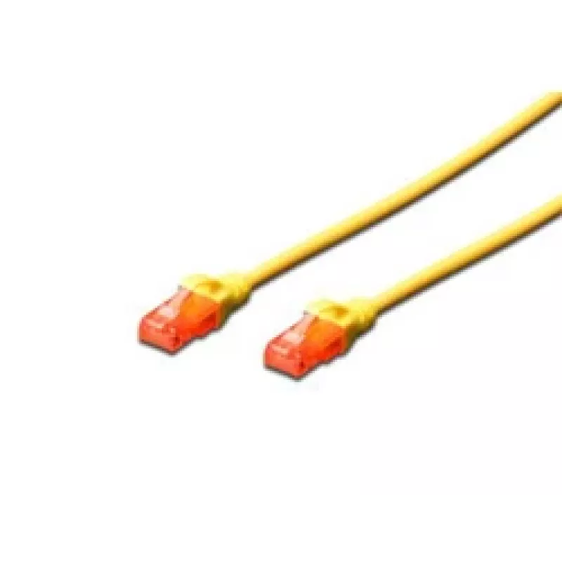 Netwerkkabel Digitus CAT 6 U/UTP RJ-45 3m geel