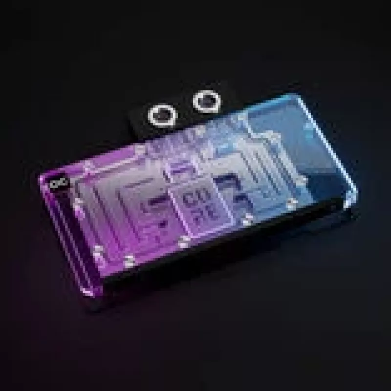 Vloeistofkoelblok Alphacool Core RX 9070 XT Swift+ transparant chroom voor GPU