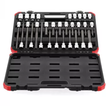 Dopsleutelset Gedore R68003030 — 1/2 inch aandrijving, 30-delige schroevendraaier-dopsleutel- en accessoireset