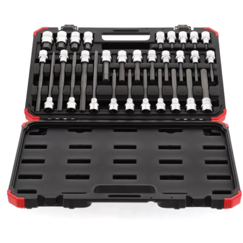 Dopsleutelset Gedore R68003030 — 1/2 inch aandrijving, 30-delige schroevendraaier-dopsleutel- en accessoireset