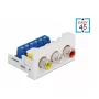 RCA-module DeLOCK Easy 45 3 x RCA bus 22,5 x 45 mm
