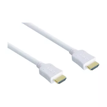 High-Speed-HDMI®-kabel met Ethernet, vergulde stekkers, stekker A naar stekker A, wit, 0,5 m, Good Connections®