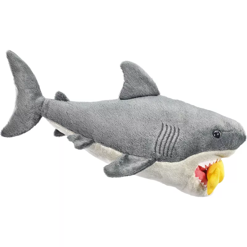 Knuffel Schmidt Spiele The White Shark pluchen figuur, model 42841, stoffen dier