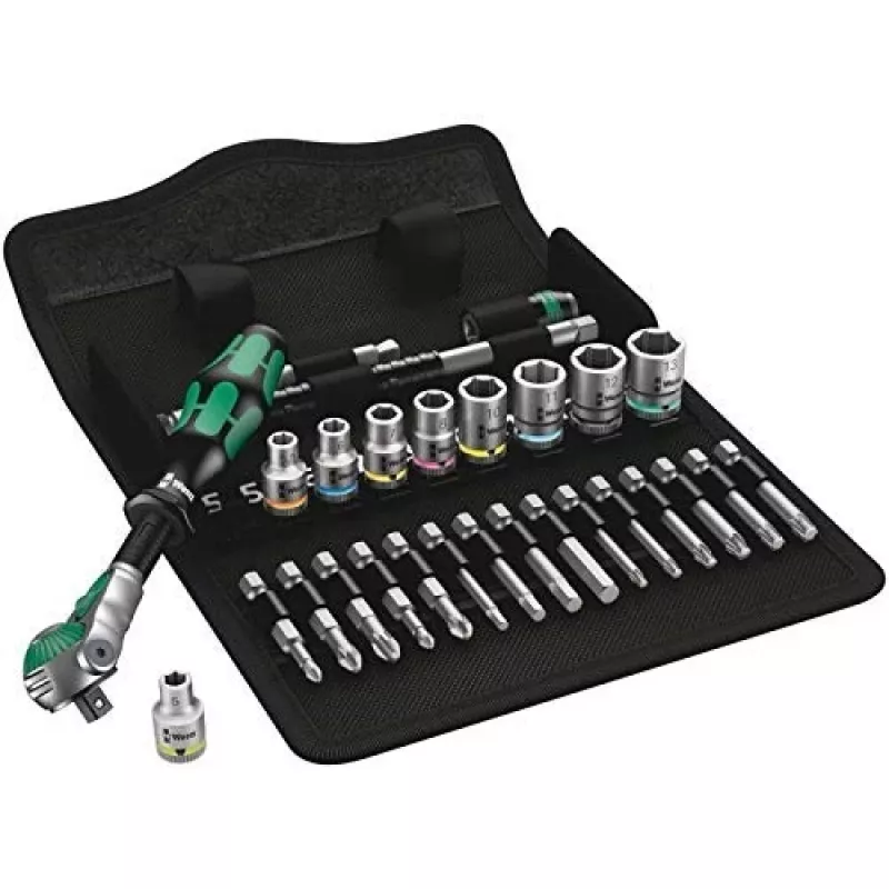 Wera Zyklop Speed 8100 SA 6 ratelset met bits en dopsleutels, 28 stuks