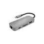 USB-hub Terratec Connect C8 USB 2.0 Type-C grijs