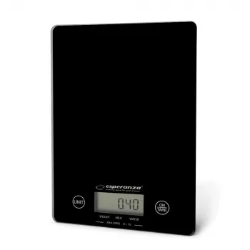 Esperanza EKS002K elektronische keukenweegschaal zwart tafelrechthoekig