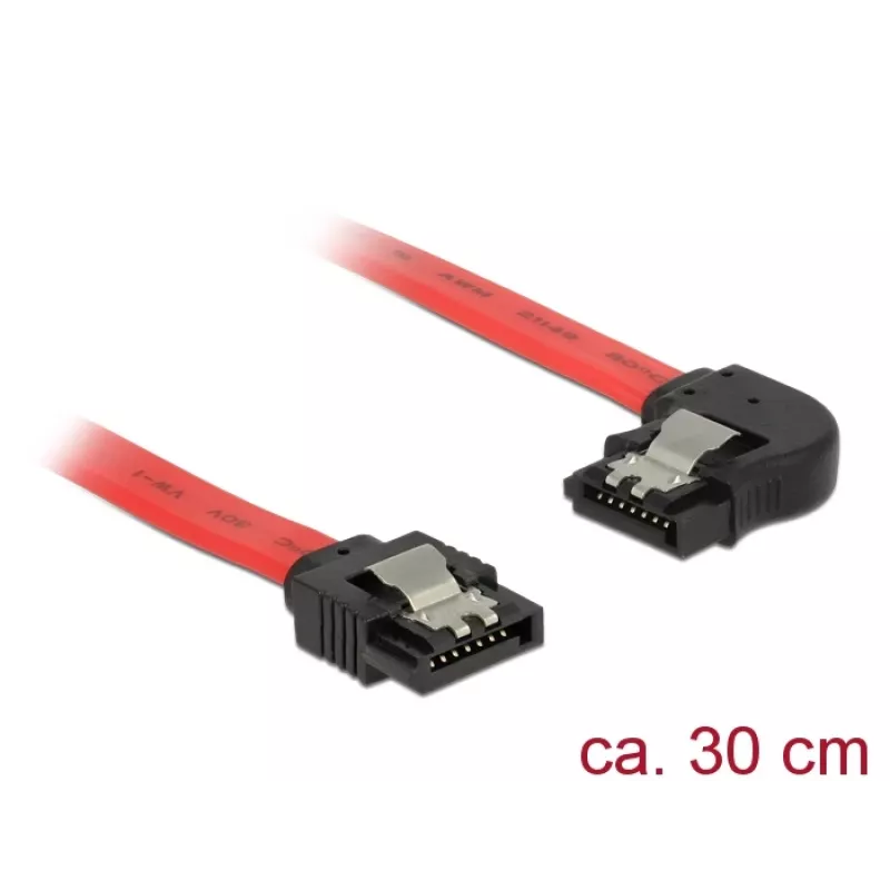 SATA-kabel DeLOCK 83963 0,3 m SATA 7-pins zwart rood