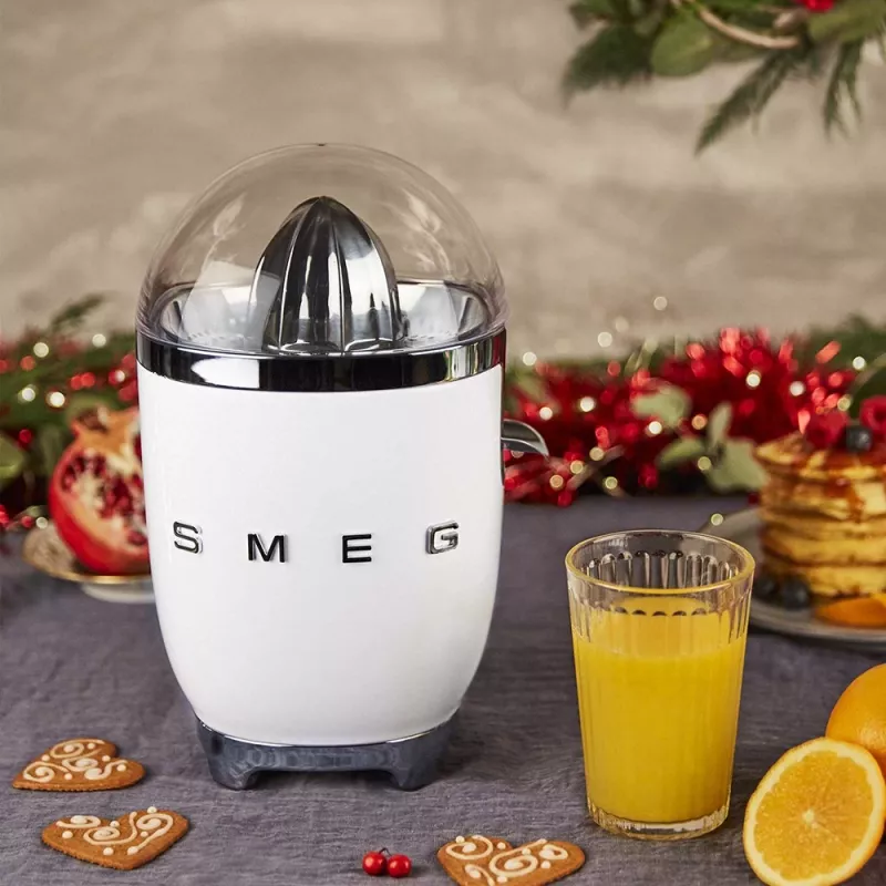Elektrische citruspers Smeg CJF11WHEU 70 W wit roestvrijstaal