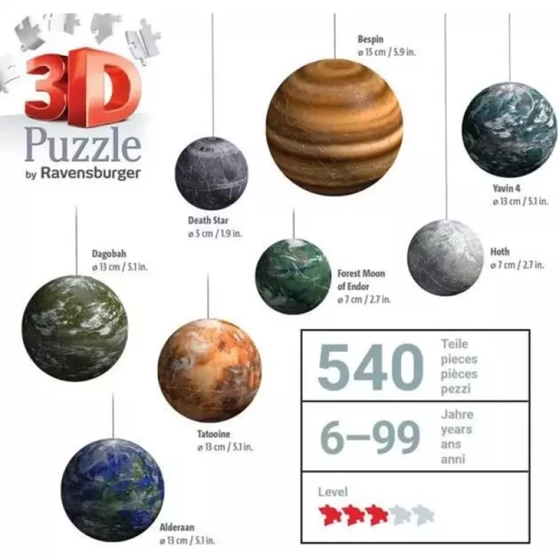 3D puzzel Ravensburger 11577 Star Wars 531 stukjes