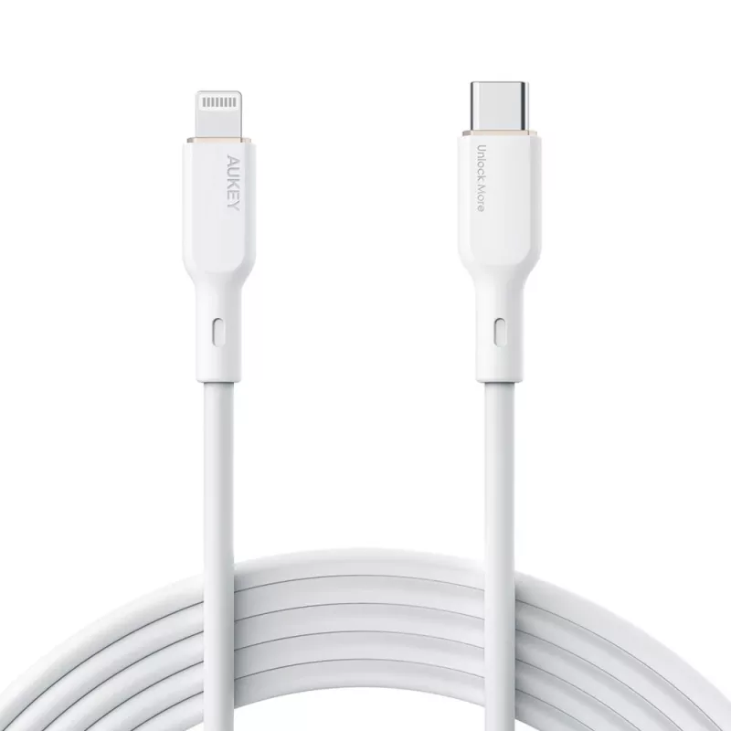 CB-SCL2 witte siliconenkabel Lightning-USB-C USB Power Delivery USB-PD