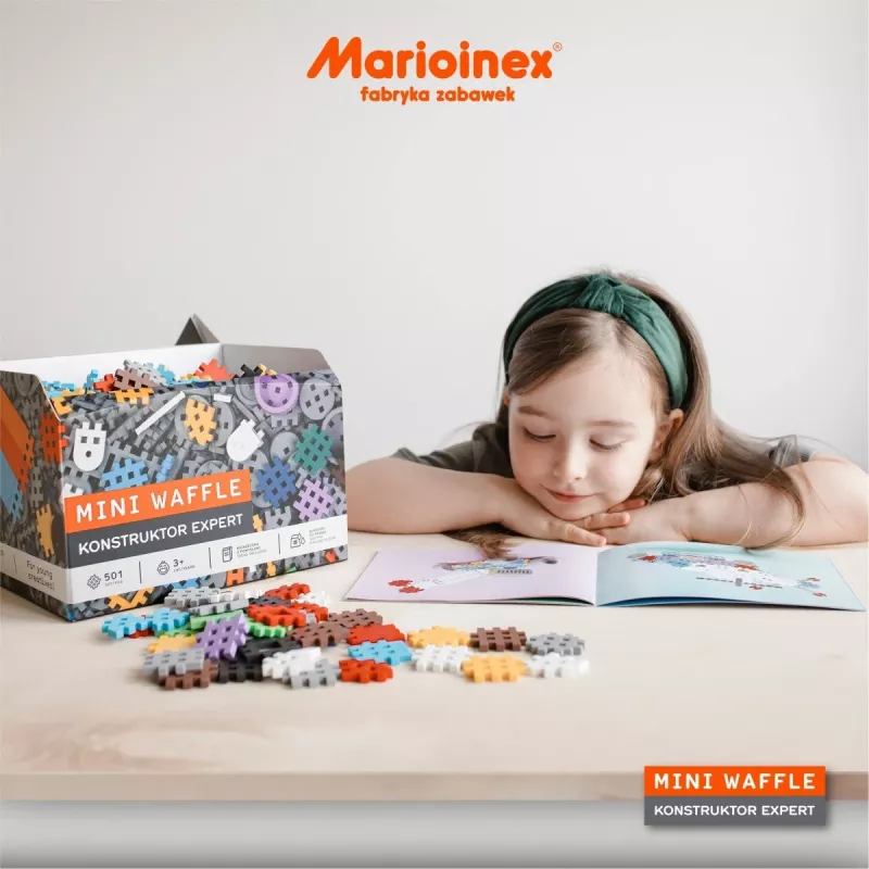 Marioinex Mini Waffle bouwblokken Constructor Expert, 501 stuks