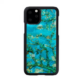 Smartphonehoesje iKins voor iPhone 11 Pro – amandelbloesem zwart, beschermhoes