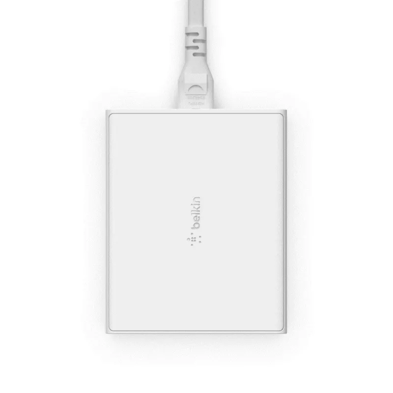 Oplader voor binnen Belkin WCH010VFWH 2 m kabel 2 USB Type-C aansluitingen wit