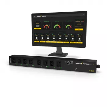SurgeX Vertical Series overspanningsbeveiliging SX-VS-108I — SurgeX merk verticale stroombeveiliging