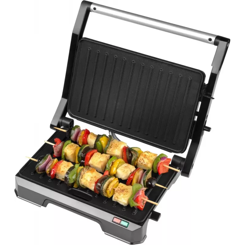 Elektrische 2-in-1 gezondheidsgrill Progress EK5854PVDE met antiaanbakplaten en instelbare temperatuur