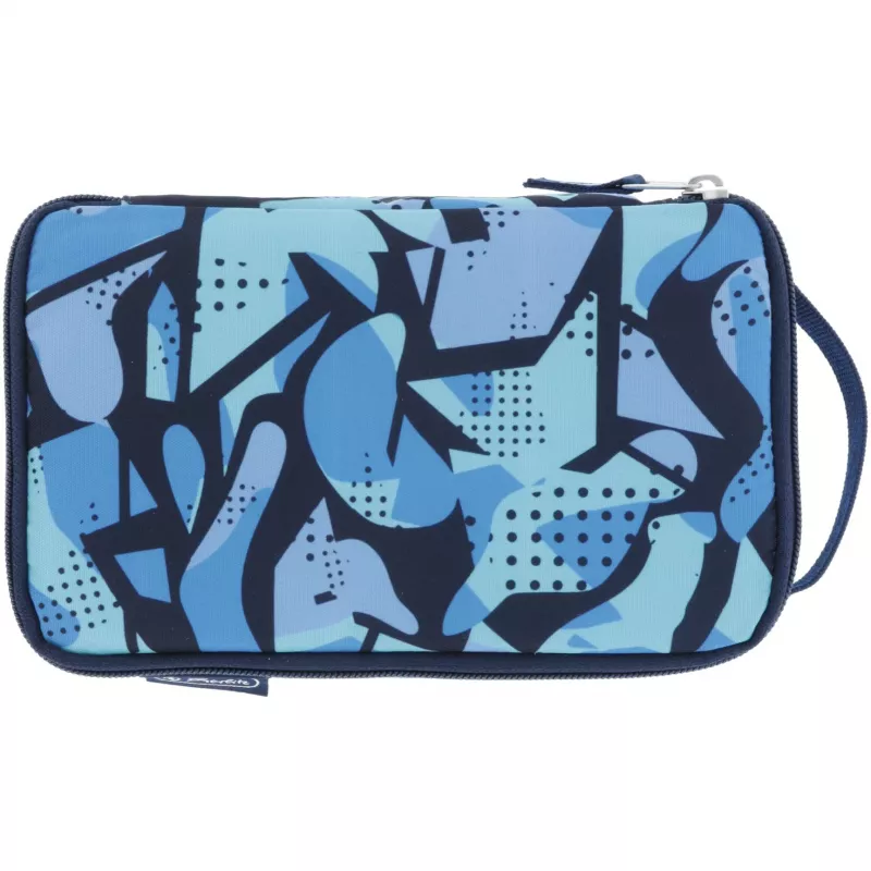 Pennenzak Herlitz 2 Go CamoBlue polyester blauw 210x130x60mm