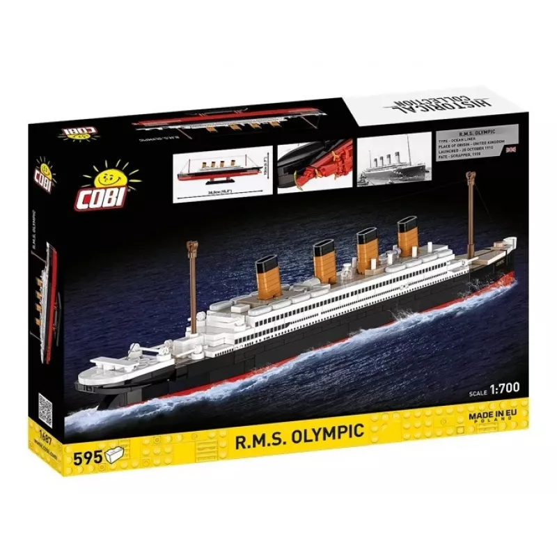 Bouwset Cobi Blocks R.M.S. Olympic 59 blokken — 59-delige modelbouwset