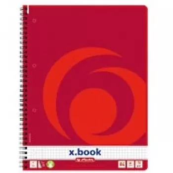 Schrijfblok Herlitz 10834117 A4 80 vel rood