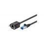 Microconnect SFTP6A03EXT netwerkkabel zwart 3 m Cat6a S/FTP (S-STP)