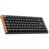 Keychron K2 HE (zwart/hout, DE-layout, Gateron Double-Rail Magnetic Nebula, aluminium frame)