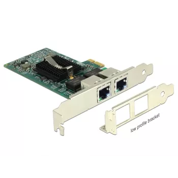 Delock PCIe-kaart 2x Gigabit LAN netwerkadapter